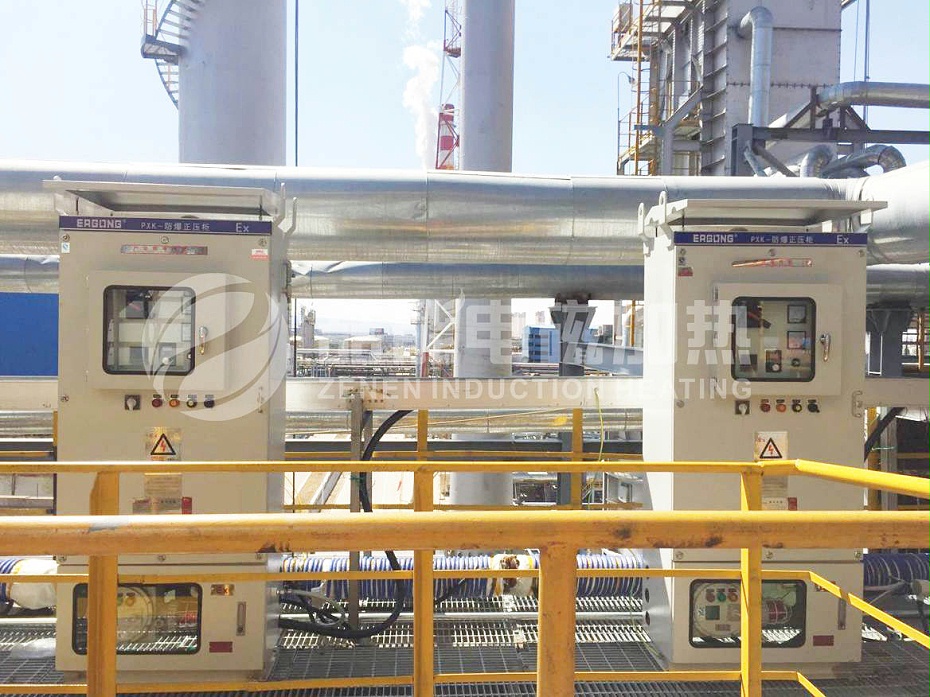 長(zhǎng)慶煉油廠管道電磁加熱1